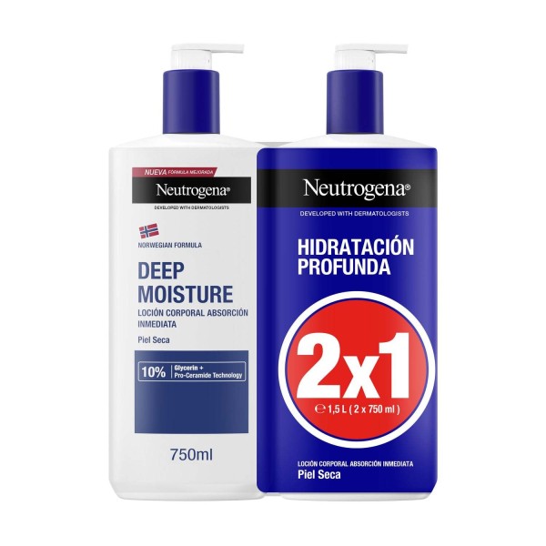 Neutrogena Pack Hidratación Profunda Piel Seca 2x750ml