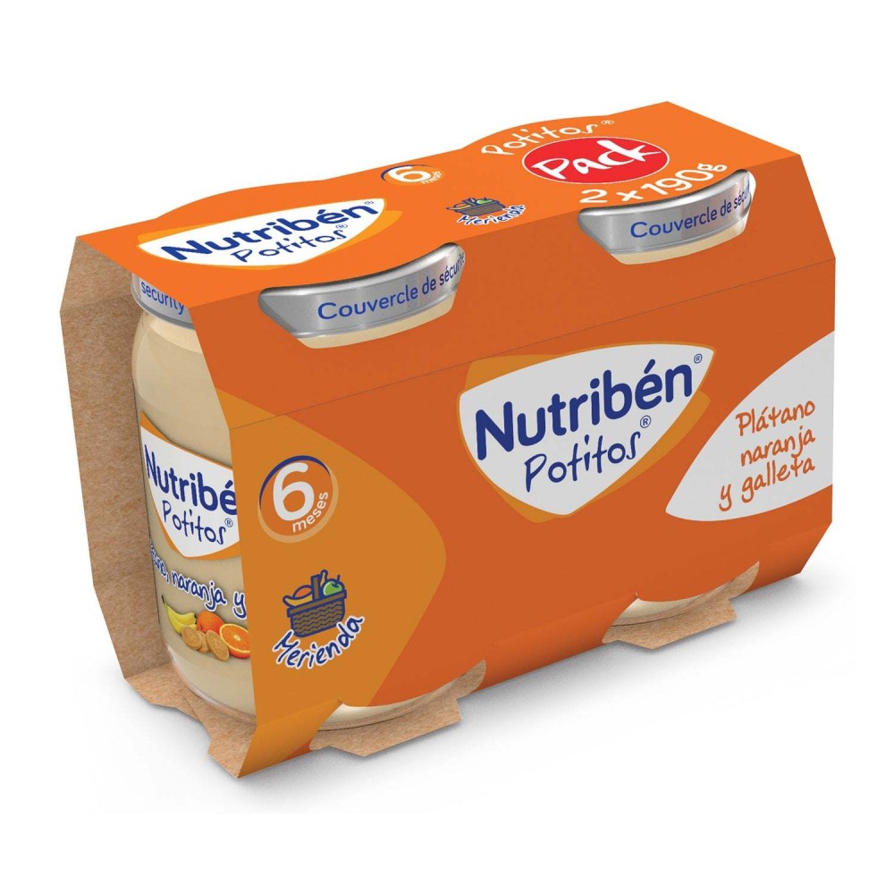 Nutribén Potitos Plátano, Naranja Y Galleta...