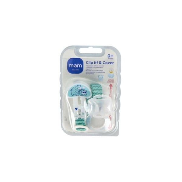 Broche Mam Clip It Cover Azul + 0