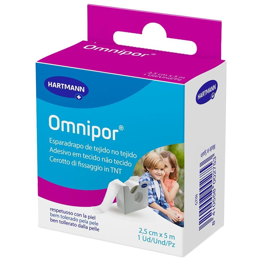 Omnipor 2,5cmx5m con Dispensador 1 ud