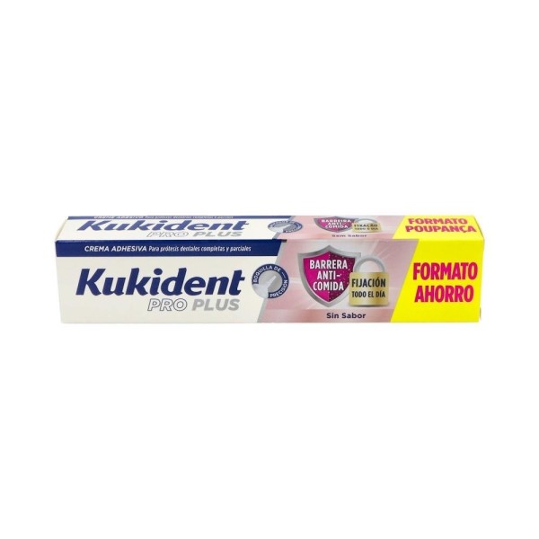 Kukident Pro Plus Barrera Anticomida Sin Sabor 57G