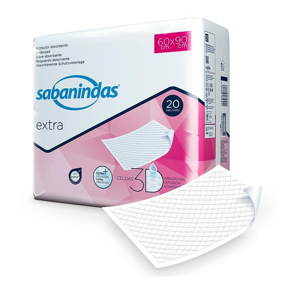 Sabanindas Extra Bolsa 20 Protector Absorbente...