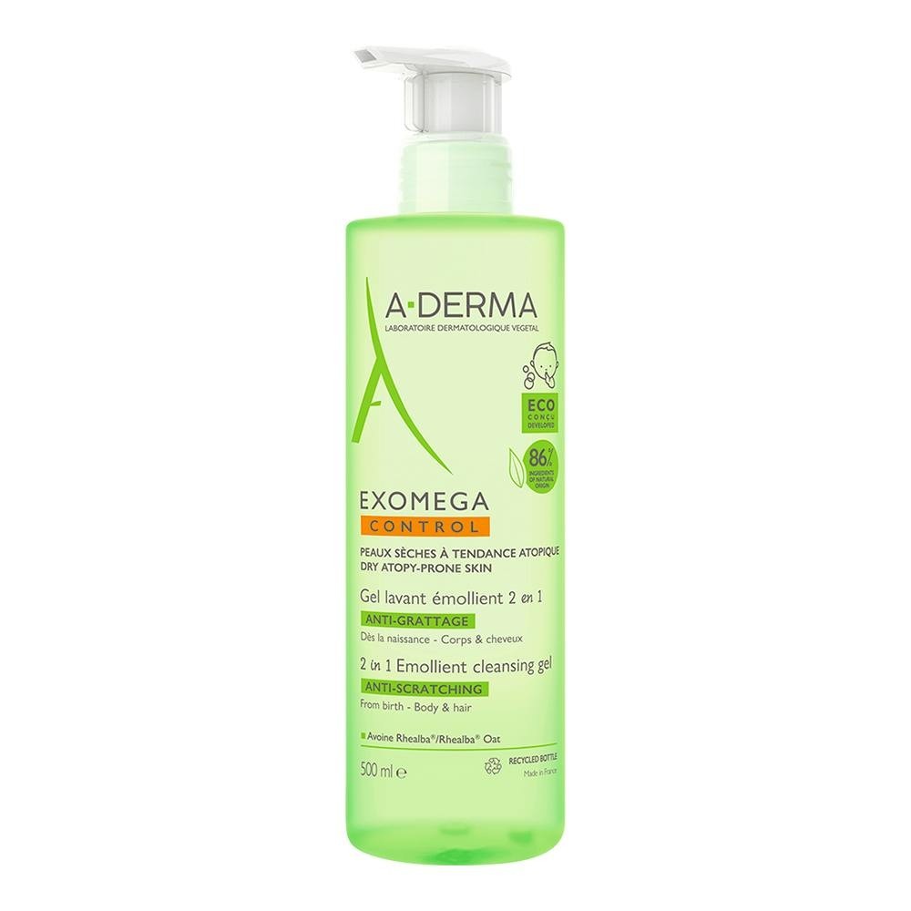 A-Derma Exomega Control Gel Limpiador emoliente...