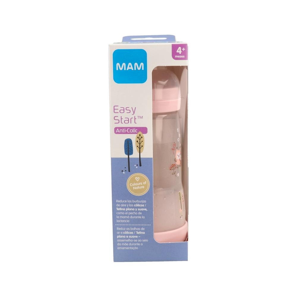 Biberon Mam Anti-Colic 320Ml Matt - Rosa