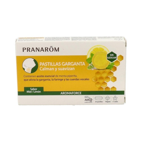 Pranarom Aromaforce Garganta Miel 24 Past